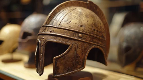 Bronze Warrior Helmet Still Life