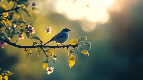Peaceful Bird Nature Scene