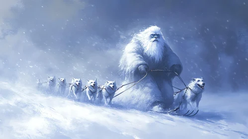 Snowy Expedition with Yeti and Dogs