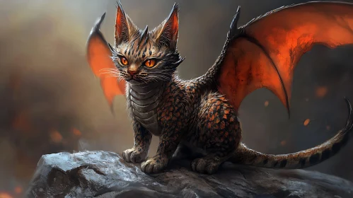 Dragon Cat Fantasy Creature