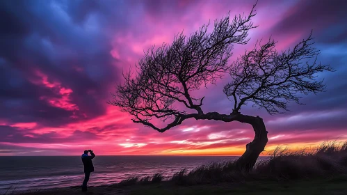 Sunset at the sea