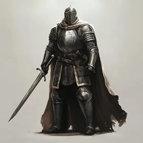 Medieval Knight with Sword