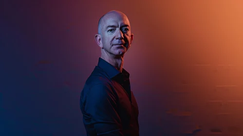 Jeff Bezos in Artistic Lighting