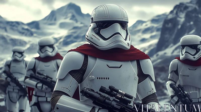 AI ART Guarding the Peaks: Stormtroopers in Winter