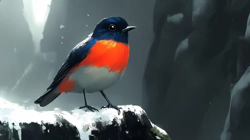 Winter Bird Serenity