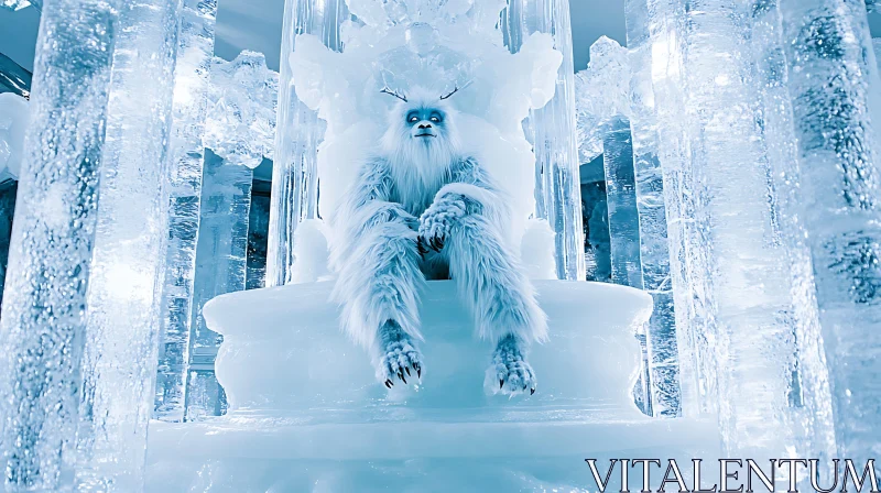 AI ART Icy Yeti Royalty