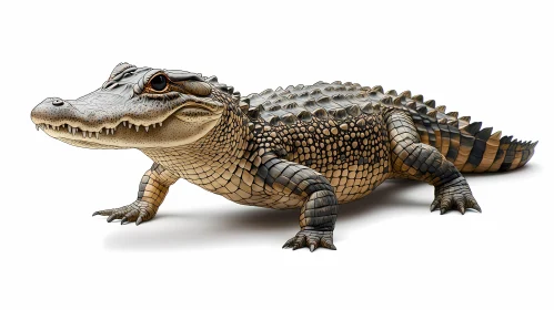 Detailed Alligator Art