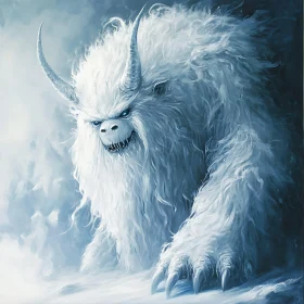 Abominable Snowman Winter Portrait