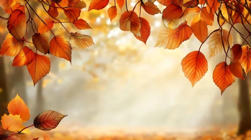 Fall Foliage in Warm Hues