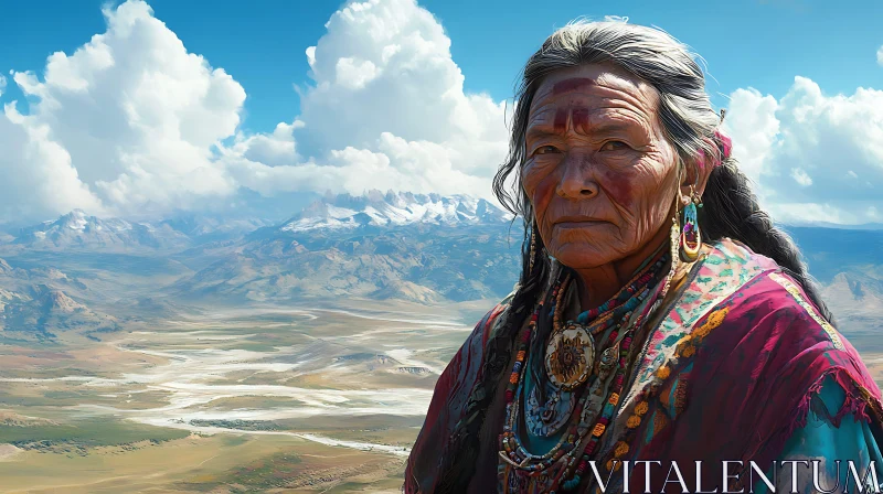 AI ART Mountain Elder: A Portrait of Resilience