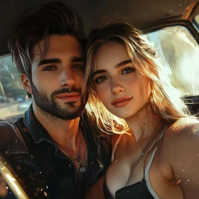 Golden Light Couple Portrait