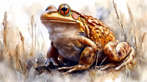 Artistic Frog Portrait