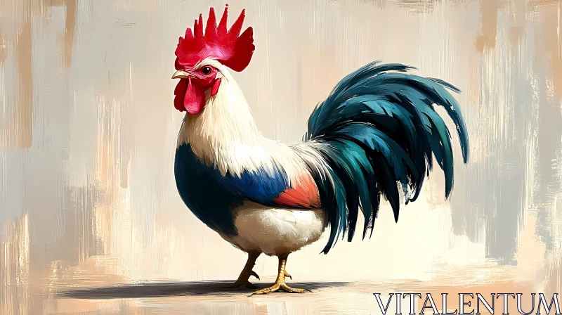 AI ART Elegant Rooster Portrait