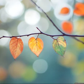 Hanging Autumn Leaves