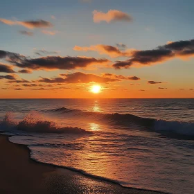 Tranquil Seascape at Sunset