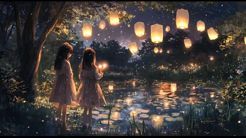 Luminous Pond: A Night of Wishes