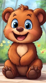 Charming Bear Illustration