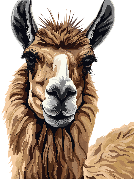 Captivating Llama Art for T-Shirt Design POD Design