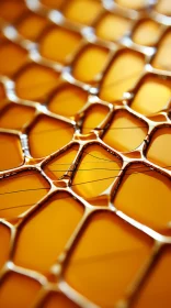 Abstract Orange Glass - Infinity Nets Concept