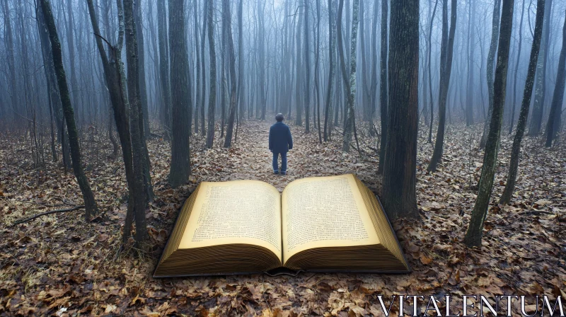 Foggy Forest Book AI Image