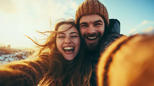 Laughing Couple Portrait