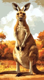 Kangaroo Illustration
