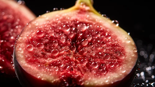 Luscious Red Figs Close-Up - A Intricate Composition