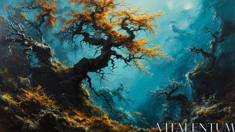 AI ART Majestic Forest Landscape Painting | Breathtaking Nature Art