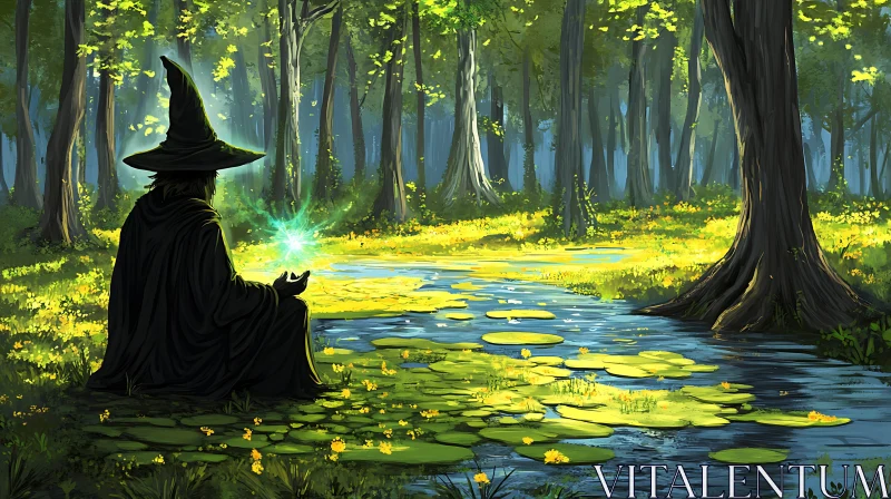 AI ART Enchanting Forest Wizardry