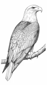 Detailed Eagle Art