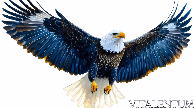 Bald Eagle Soaring AI Image