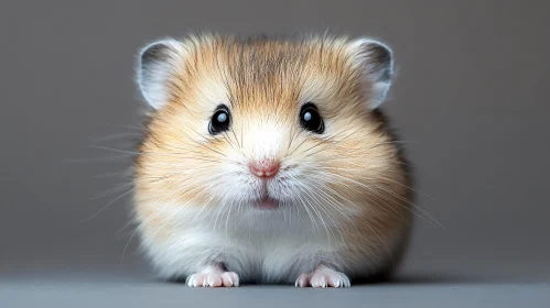 Cute Hamster with Fluffy Fur