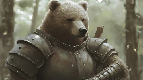 Bear Warrior in Steel Armor