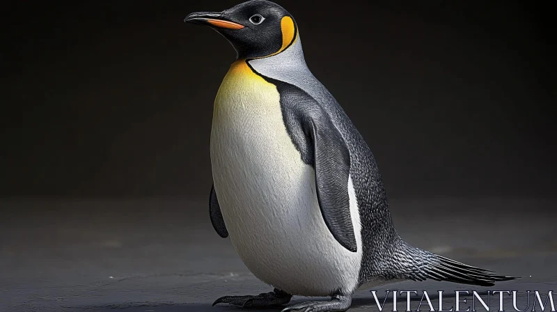 AI ART Elegant King Penguin Image