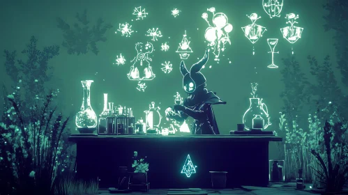 Rabbit Alchemist in Misty Laboratory