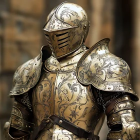 Medieval Knight Armor with Engravings