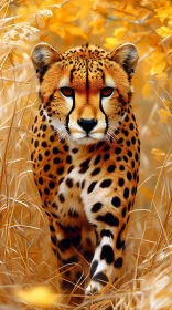 Cheetah's Graceful Stride in the Wild