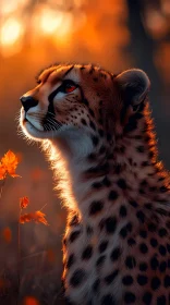 Cheetah at Sunset