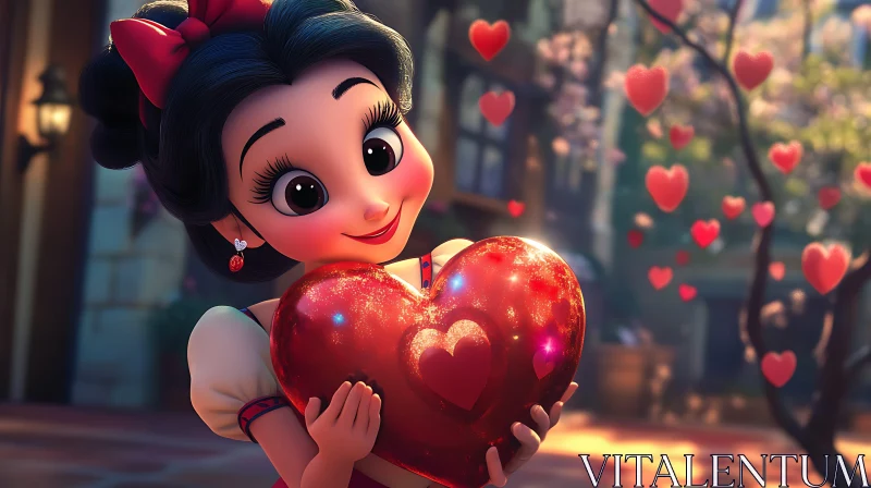 AI ART Animated Valentine's Day Heart Gift