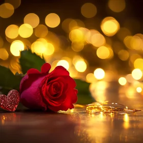 Red Rose and Heart