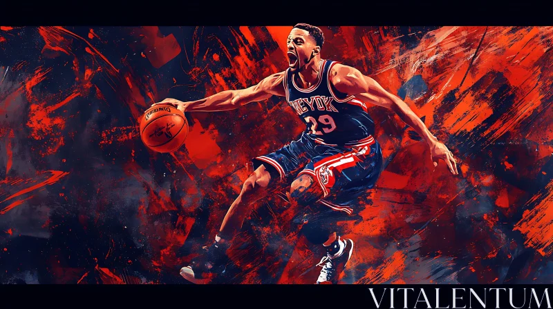 Athlete with Ball AI Image