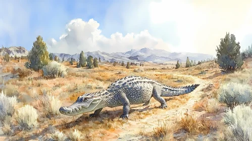 Wild Reptile in Nature