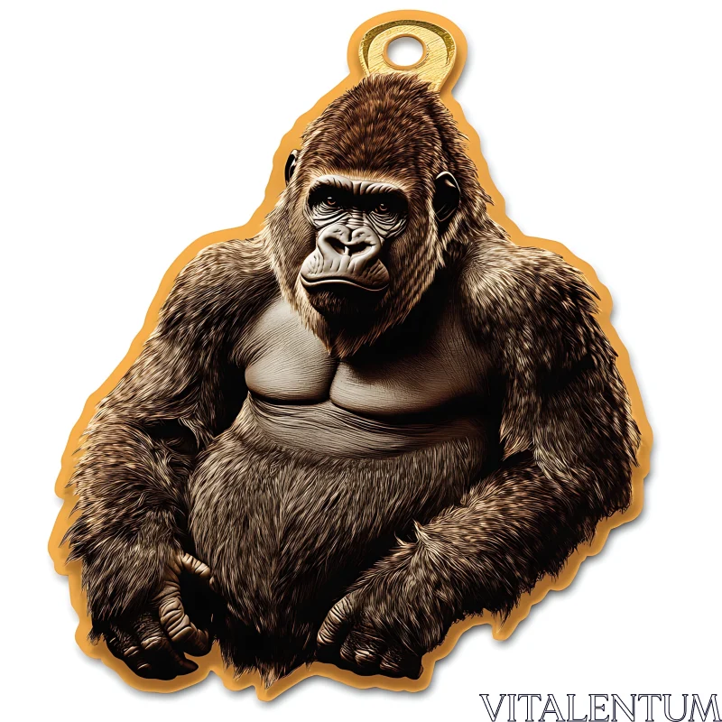 AI ART Detailed Realistic Gorilla Artwork