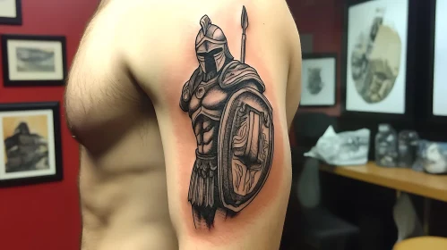 Gladiator Tattoo on Arm