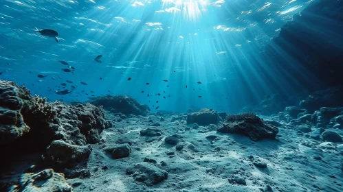 Captivating Underwater Scene with Colorful Fish and Coral