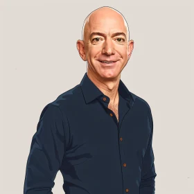 Jeff Bezos Digital Illustration