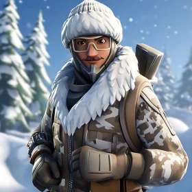 Man in Winter Gear Portrait
