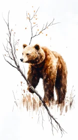 Bear Among Branches Artwork