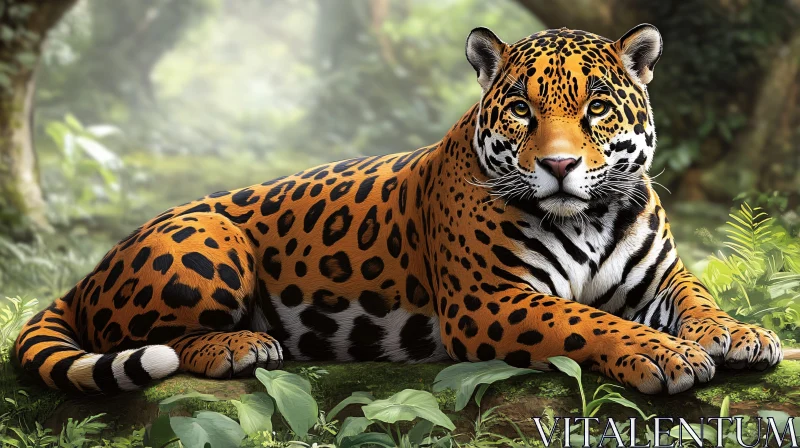 Jaguar in Wilderness AI Image