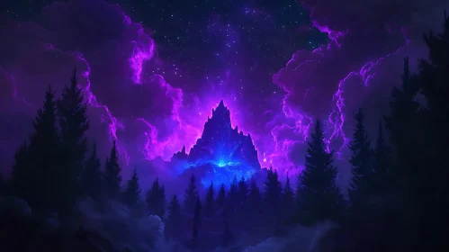 Celestial Mountain Landscape